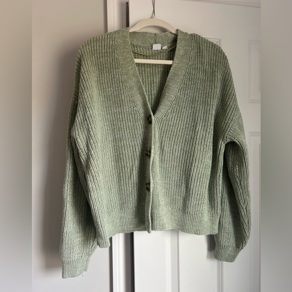 Gap Women’s Slouchy Cardigan in Pale Green - Picture 3 of 6